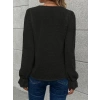 Kadın Uzun Kollu V Yakalı önden Düğmeli Bluz