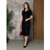 Kadın Yaka Ribanalı Çift Yırtmaçlı Elbise