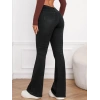 Kadın Yüksek Bel Cepli İspanyol Paçalı Kot Jeans Pantolon