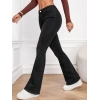 Kadın Yüksek Bel Cepli İspanyol Paçalı Kot Jeans Pantolon