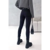 Kadın Yüksek Bel Cepli Kemersiz Kot Pantolon