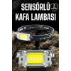 Kafa Lambası Led Fener Pratik Taşınabilir Ayarlanabilir USB Şarjlı