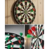 Kaliteli Ahşap Dart Tahtası 12 İnç 4 Adet Metal İğne Uçlu Ok