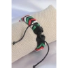 Karışık Renk İpli Deri Erkek Bileklik
