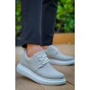 KB-003 Kuback Gri Süet Bağcıklı  Günlük Erkek Ayakkabı
