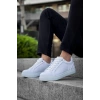KB-BX1  Kuback Beyaz Cilt Yüksek Beyaz Taban Günlük Erkek Ayakkabı