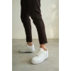 KB-N09 Kuback Beyaz Cilt Günlük Erkek Ayakkabı