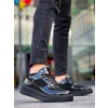 KB-X8 Kuback Siyah Rugan Yüksek Siyah Taban Günlük Spor Ayakkabı