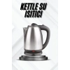Kettle Su Isıtıcı C F Priz Uyumlu 220 - 240 V Paslanmaz Çelik Kablolu
