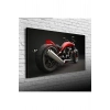 Kırmızı Naked Motor Canvas Tablo (60x120)
