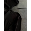 Kışlık Bisiklet Yaka Üç İplik Basic SweatShirt - Siyah