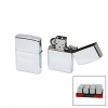 Klasik Zippo Çakmak - Gümüş Renkli - Rüzgara Dayanıklı