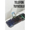 Klavyesi Q Klavye RGB Işıklı Mouse Hediyeli