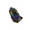 KRM2 RGB Motosiklet Sürücüleri İçin IPX6 Su Geçirmez Özellikli Kablosuz Bluetooth Kulaklık - Siyah