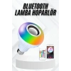Lamba Hoparlör Ampül Görünümlü Renk Değiştirebilen Android ve İOS Uyumlu