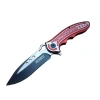Lanmark RD T60A Kamp Çakı 20 cm - Kırmızı Sap, Otomatik, Kemerlikli