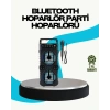 LED Işıklı Kablosuz Hoparlör – Bluetooth, FM Radyolu, Taşınabilir Şarjlı