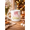 Let Love Grow Tasarımlı Porselen Kupa Model 37 – Sevgi Temalı Özel Hediye Kupası