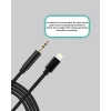 Lightning to 3.5mm Aux Ses Dönüştürücü Kablo 1 Metre Stereo Uyumlu