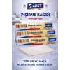 Luxev Pişirme Kağıdı Hazır Kesilmiş 8 Parça Yağlı Kağıt Fırın Kağıdı Baking Paper 5 Adet