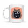 Meow Cat – Sevimli Kedi Tasarımlı Porselen Kupa MODEL 66 Eğlenceli Kahve & Çay Kupası Hediyelik