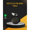 Mobilya İçin Kilitli 6 cm Ayak Tekli Satış