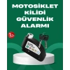 Motosiklet Scooter Bisiklet Tekerlek Disk Kilidi Alarmlı Güvenlik