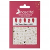 Nascita Tırnak Üstü Sticker Gold Kalp Temalı