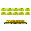 Nerox Magic Sihirli Sünger 3lü 10 Paket Toplam 30 Adet Çok Amaçlı Temizlik Süngeri Mutfak Bulaşık Banyo Temizlik Süngeri
