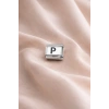 Nomination Uyumlu “P” Harf Charm – Çelik Bileklik Modülü, Kişiye Özel Harf Aksesuarı