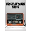 Nostaljik Vintage Radyo Taşınabilir Bluetooth Bağlantılı Hoparlör Radyo