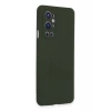 One Plus 9 Pro Kılıf Nano içi Kadife Silikon - Koyu Yeşil