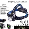 Orjinal 800 Lümen Tx6 Şarjlı Zoomlu Kafa Feneri Wt-120