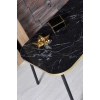 Orta Sehpa Siyah Metal Ayak Kr Altın Bendir
