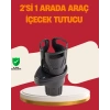 Otomobil Bardak Tutucu İkisi Bir Arada 360° Dönebilen Geniş Kapasiteli