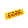 O.Z Racing Sarı Dekor Plaka Vantuzlu Cam Süsü 22x7.5cm