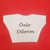 Özür Dilerim Yazılı Peluş Oyuncak Ayı Tişörtü