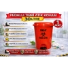 Pedallı Tıbbi Atık Kovası 60 Litre 1 Adet Kapaklı Pedallı Enfekte Atık Kovası