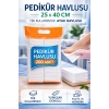 Pedikür Havlusu 25 x 40 cm Tek Kullanımlık Ayak Havlusu 200 Adet