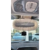 Peluş Dikiz Ayna Kılıfı Süs Beyaz