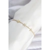 Pirinç Gold Renk Yıldız Model Su Yolu Kadın Bileklik