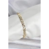 Pirinç Gold Renk Zirkon Taşlı Kadın Bileklik