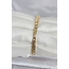 Pirinç Gold Renk Zirkon Taşlı Kadın Bileklik