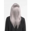 Platin Gri Gümüş Uzun Parti Peruğu