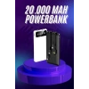 Powerbank 20.000 MAH Hızlı Şarj Özellikli Taşınabilir USB Girişli
