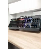 Q Klavye RGB Işıklı Klavye Ve Mouse Seti Kablolu Mouse Hediyeliş
