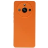 Realme 11 Pro Kılıf Nano içi Kadife Silikon - Turuncu