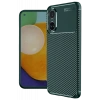 Realme 12 Lite Kılıf Auto Focus Karbon Kapak - Koyu Yeşil