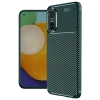 Realme 12 Lite Kılıf Auto Focus Karbon Kapak - Koyu Yeşil