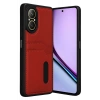 Realme 12 Lite Kılıf Sara Kartvizitli Deri Kılıf - Kırmızı